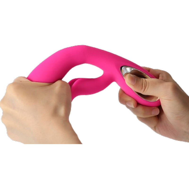ARMONY - VIBRATEUR DARO ET STIMULATEUR À ANNEAU DE TIRAGE FUCHSIA