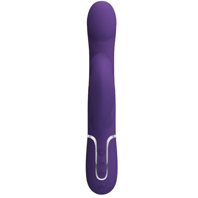 PRETTY LOVE - ZALIN CONEJO VIBRADOR PERLAS 4 EN 1 MORADO