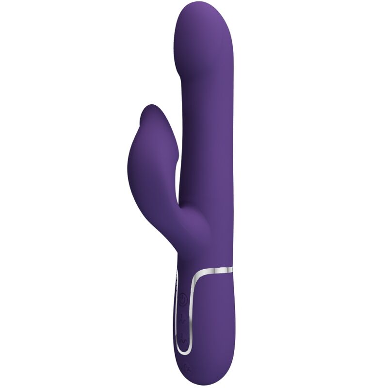 PRETTY LOVE - ZALIN CONEJO VIBRADOR PERLAS 4 EN 1 MORADO