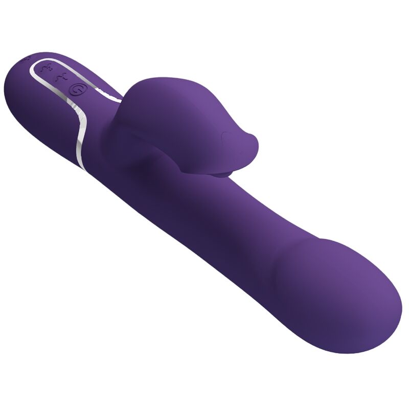 PRETTY LOVE - ZALIN CONEJO VIBRADOR PERLAS 4 EN 1 MORADO