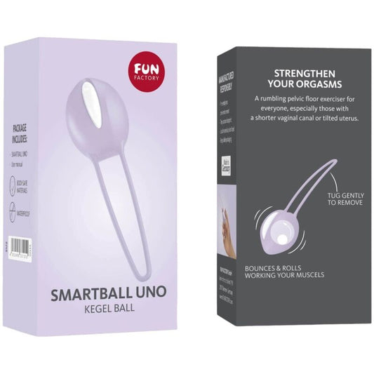 FUN FACTORY - SMARTBALL UNO PELOTA PÉLVICA BLANCA / LILA PASTEL
