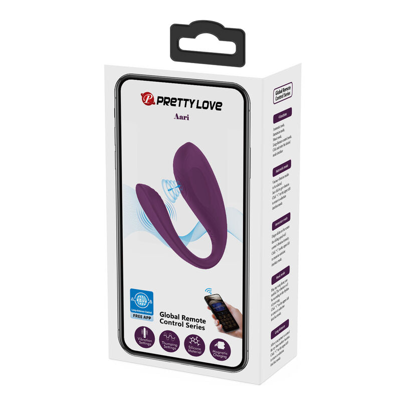 PRETTY LOVE - MASAJEADOR DE CLÍTORIS AARI PURPLE APLICACIÓN GRATUITA