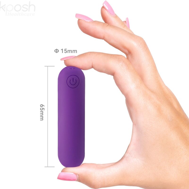 ARMONY - SPLASH JOLINE VIBRADOR BALA SILICONA CONTROL REMOTO 10 VIBRACIONES 6.5 X 1.5 CM MORADO