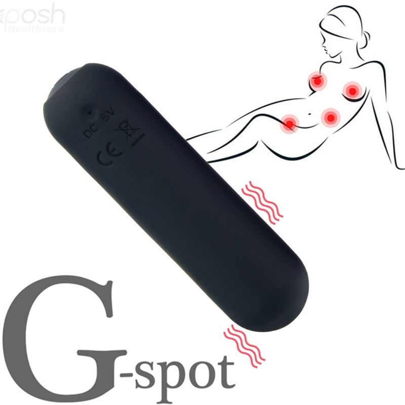 ARMONY - SPLASH JOIE VIBRADOR BALA SILICONA CONTROL REMOTO 10 VIBRACIONES 75 X 19 CM NEGRO