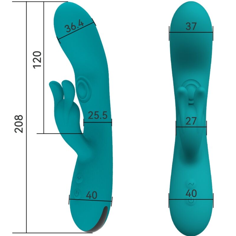 ARMONY - VIBRADOR CONEJO BAILANTE 10 VELOCIDADES VERDE