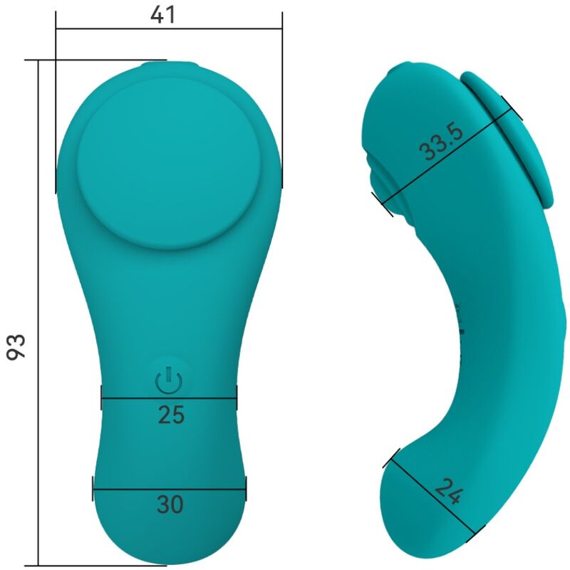 ARMONY - VIBRADOR BRAGUITA PLEASURE CONTROL REMOTO 3 VELOCIDADES VERDE