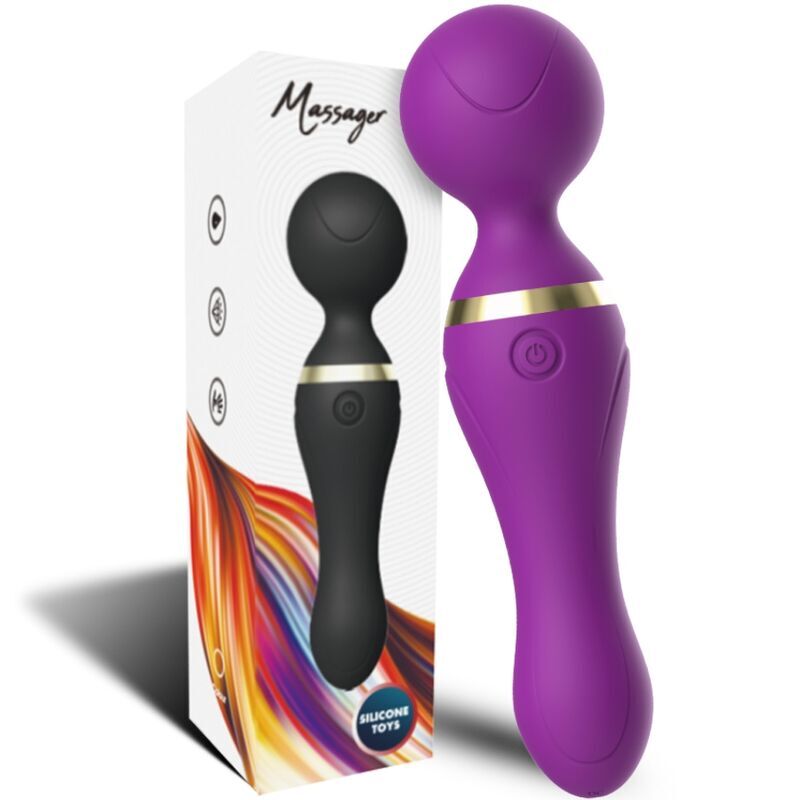 ARMONY - FREEZA MASAJEADOR Y VIBRADOR CABEZAL SUPER FLEXIBLE MORADO