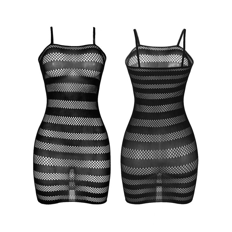 SUBBLIME - 951733 VESTIDO DE RED CON RAYAS NEGRAS TALLA ÚNICA