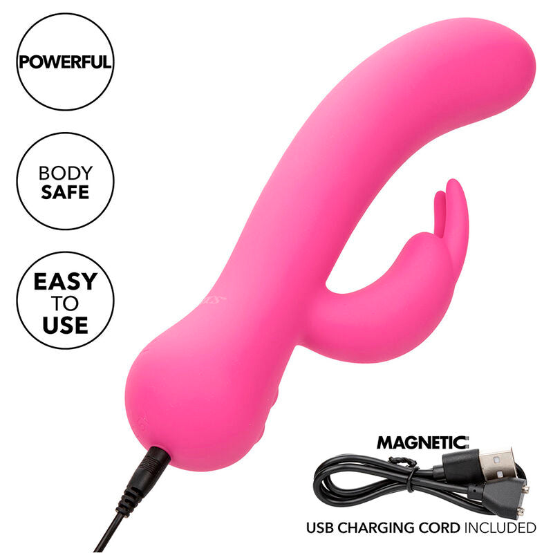 CALEXOTICS - VIBRADOR CONEJO RECARGABLE ROSA POR PRIMERA VEZ
