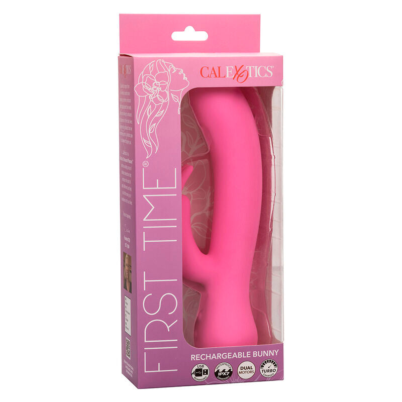 CALEXOTICS - VIBRADOR CONEJO RECARGABLE ROSA POR PRIMERA VEZ