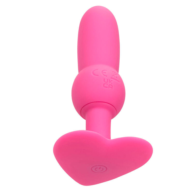 CALEXOTICS - PLUG ANAL PARA PRIMERA VEZ CON SONDA DE CUENTAS 10 VIBRACIONES ROSA