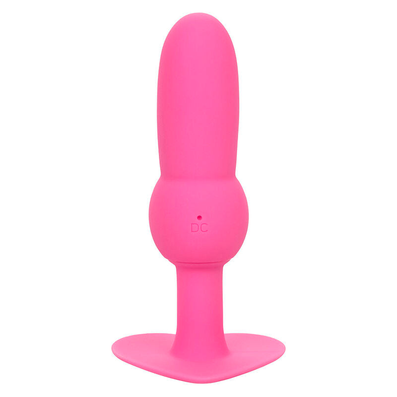 CALEXOTICS - PLUG ANAL PARA PRIMERA VEZ CON SONDA DE CUENTAS 10 VIBRACIONES ROSA