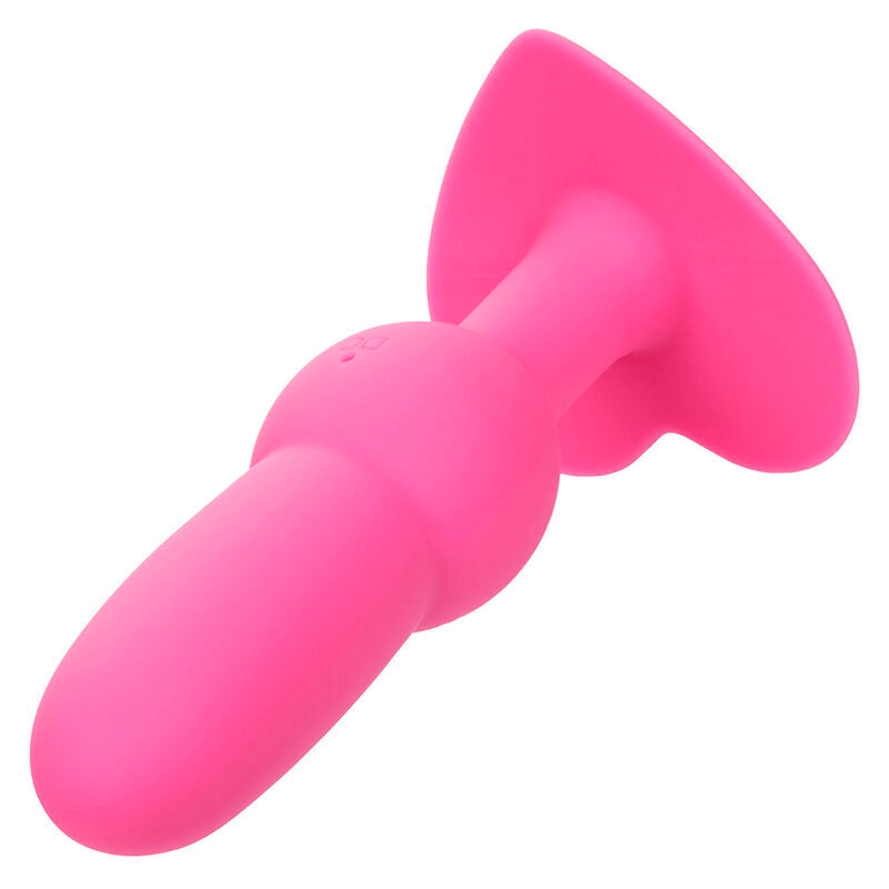 CALEXOTICS - PLUG ANAL PARA PRIMERA VEZ CON SONDA DE CUENTAS 10 VIBRACIONES ROSA