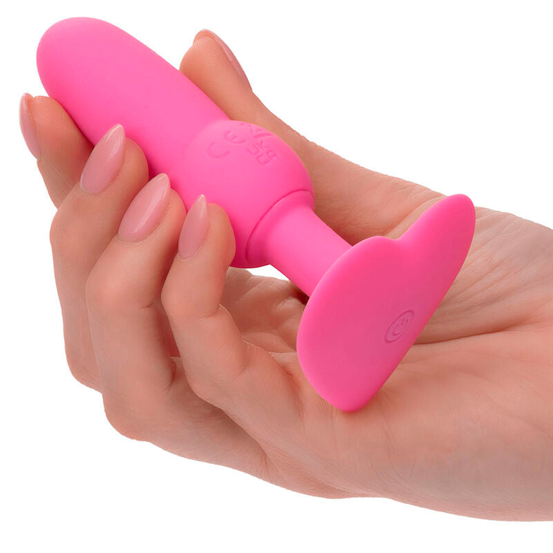 CALEXOTICS - PLUG ANAL PARA PRIMERA VEZ CON SONDA DE CUENTAS 10 VIBRACIONES ROSA
