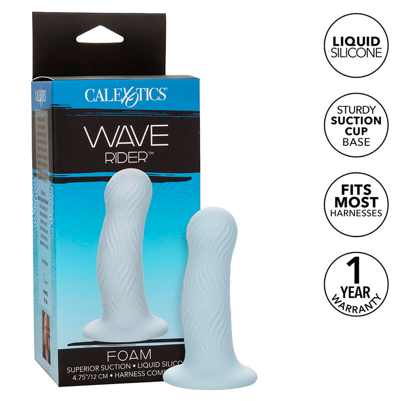 CALEXOTICS - TAPÓN ANAL DE ESPUMA WAVE RIDER AZUL