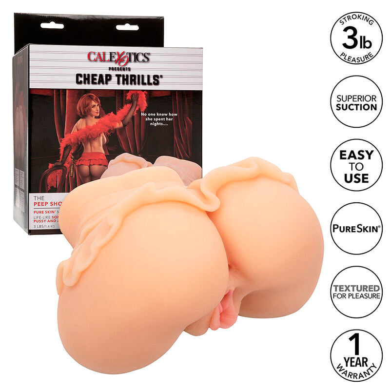 CALEXOTICS - THE PEEP SHOW GIRL MASTURBADOR DOBLE REALISTA CARNE