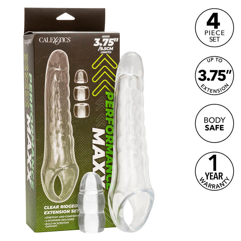 CALEXOTICS - EXTENSEUR DE PÉNIS MAXX RÉGLABLE TRANSPARENT