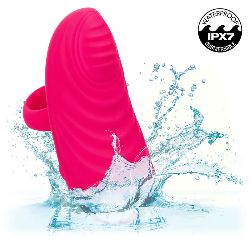 CALEXOTICS - MASAJEADOR DE MANO ENVY CON BOLA RODANTE, 7 VIBRACIONES, ROSA
