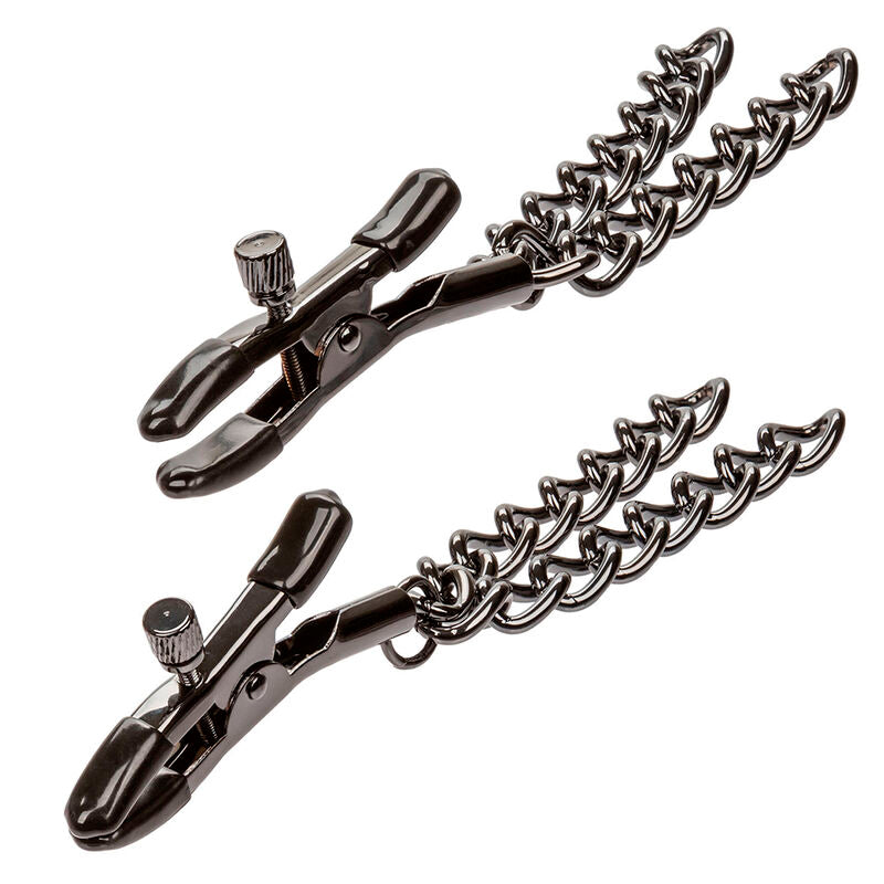 CALEXOTICS - PINZAS PARA PEZONES EUPHORIA DE CADENA 14,5 CM