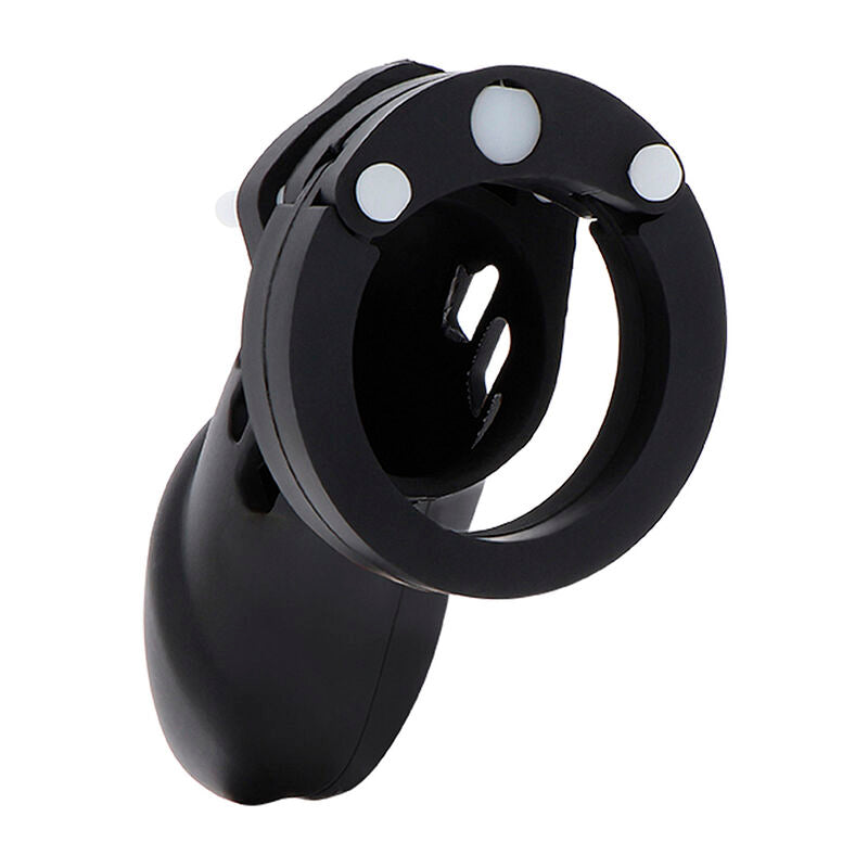 HIDDEN DESIRE - JAULA DE CASTIDAD EXTREMA PARA EL PENE DE SILICONA TALLA L NEGRA