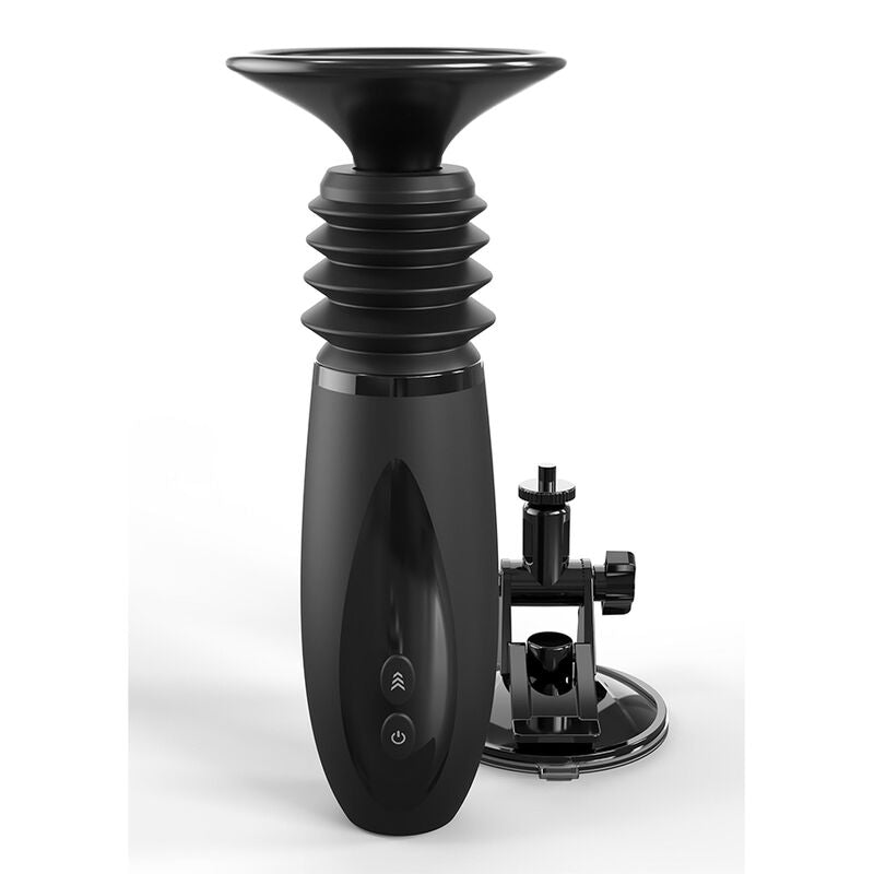 SERIE FETISH FANTASY - ABRAZADERA PARA DILDO BODY DOCK THRUSTER CON 7 MODOS DE EMPUJE NEGRO
