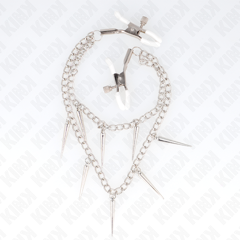 KINK - PINZAS PARA PEZONES CON CADENAS DE PINCHOS 30 CM