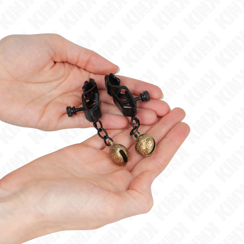KINK - PINZAS PARA PEZONES ESTILO CAMPANA 7 CM NEGRAS