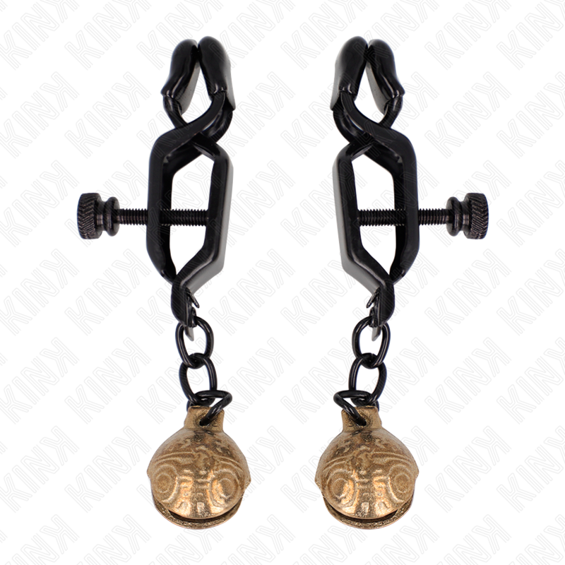 KINK - PINZAS PARA PEZONES ESTILO CAMPANA 7 CM NEGRAS