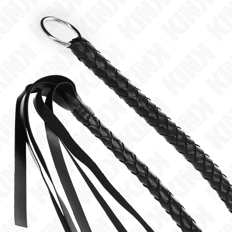 KINK - LÁTIGO DE SERPIENTE CON ANILLA DE MANO NEGRA 65 CM