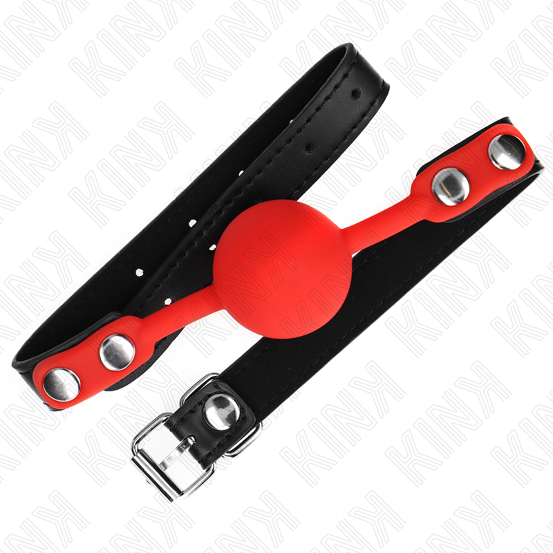 KINK - MORDAZA DE SILICONA ROJA DE 4 CM 60 x 2 CM