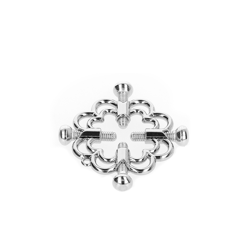 KINK - PINZAS DE METAL PARA PEZONES CON FORMA DE FLOR