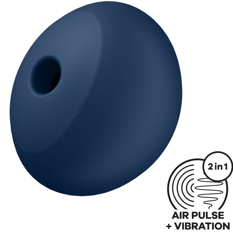 SATISFYER - AIR POWER 4 ESTIMULADOR Y VIBRADOR 12 VIBRACIONES AZUL