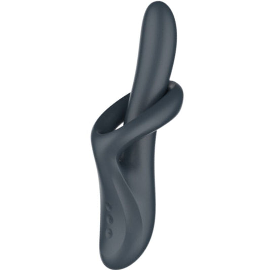 SATISFYER - HEAT FLEX 4 VIBRATEUR À EFFET THERMIQUE 12 VIBRATIONS GRIS