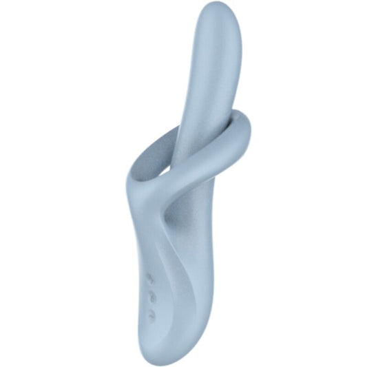 SATISFYER - HEAT FLEX 4 VIBRATEUR À EFFET THERMIQUE 12 VIBRATIONS BLEU
