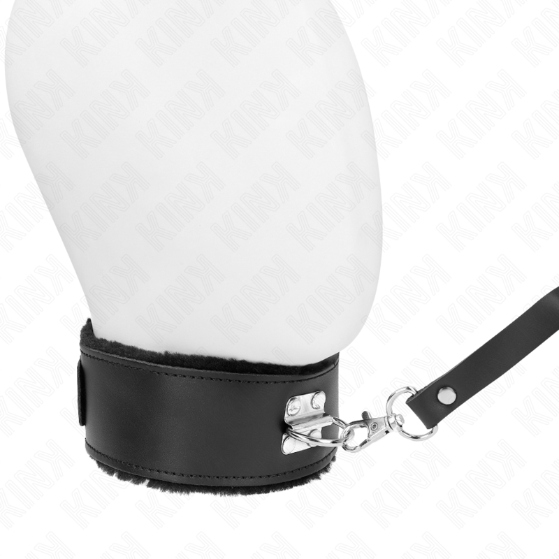 KINK - COLLAR CON CINTURÓN 116 CM CON CORREA DE CUERO NEGRA AJUSTABLE 40-48 CM X 6 CM