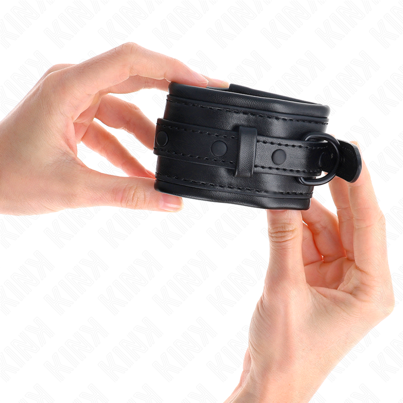 KINK - SUJECIONES DE MUÑECA NEGRAS AJUSTABLES 20-30 CM X 6 CM