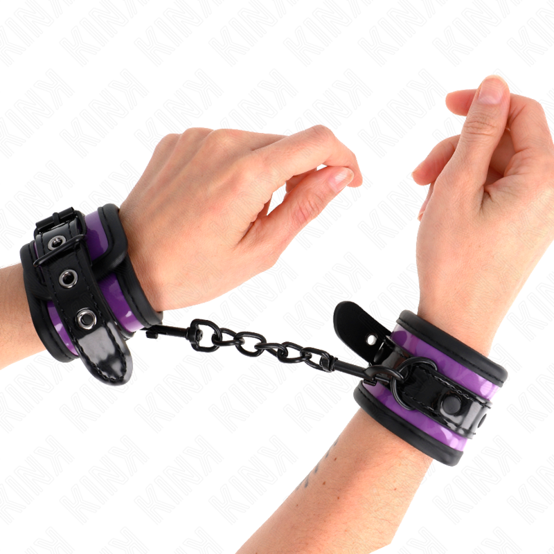 KINK - SUJECIONES DE MUÑECA DE NEOPRENO MORADO CLARO AJUSTABLES 21-28 CM X 5 CM