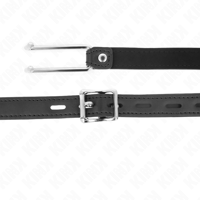 KINK - MORDAZA DE GANCHO METÁLICO DE 11,5 CM CON CORREA DE CUERO SINTÉTICO AJUSTABLE 39-58 CM X 2 CM