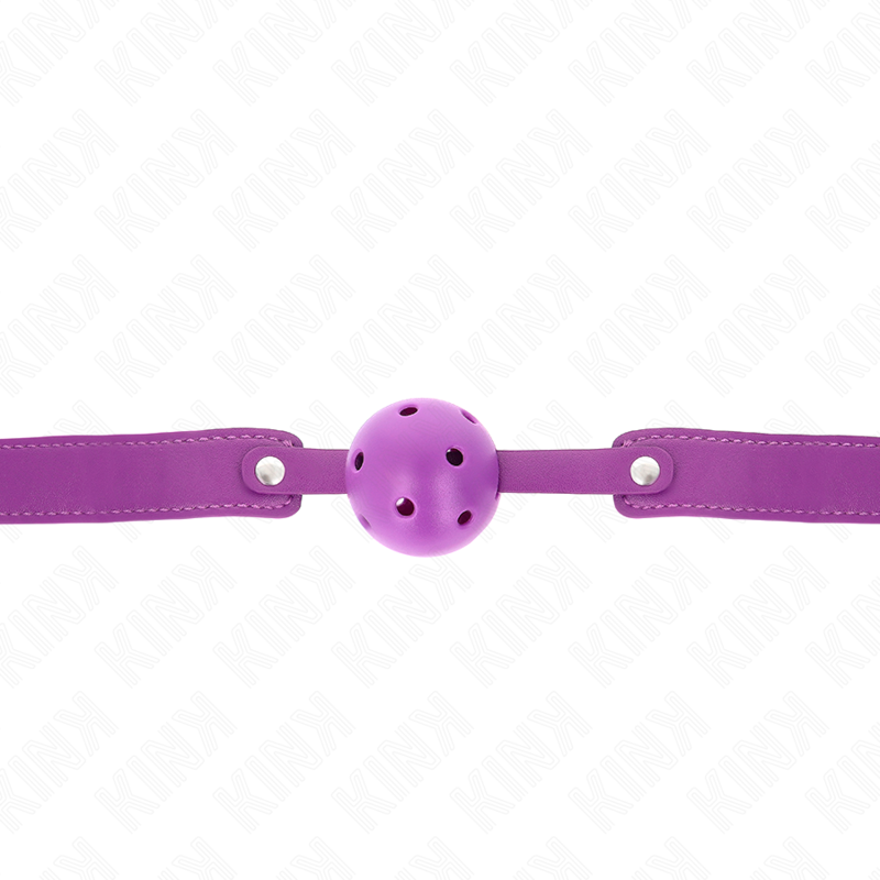 KINK - PELOTA TRANSPIRABLE MORADA 4.5 CM MORDAZA 65 x 2.5 CM