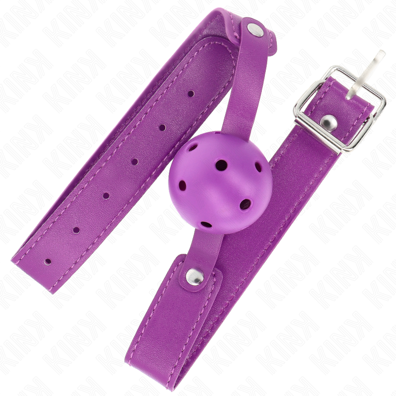 KINK - PELOTA TRANSPIRABLE MORADA 4.5 CM MORDAZA 65 x 2.5 CM