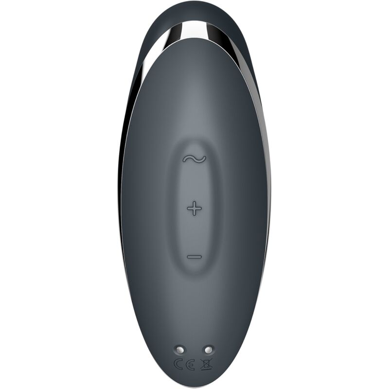 SATISFYER - TAP & CLIMAX 2 VIBRADOR Y ESTIMULADOR GRIS