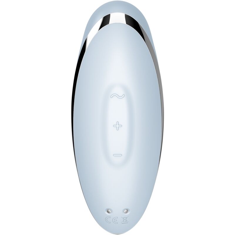 SATISFYER - TAP & CLIMAX 2 VIBRADOR Y ESTIMULADOR AZUL