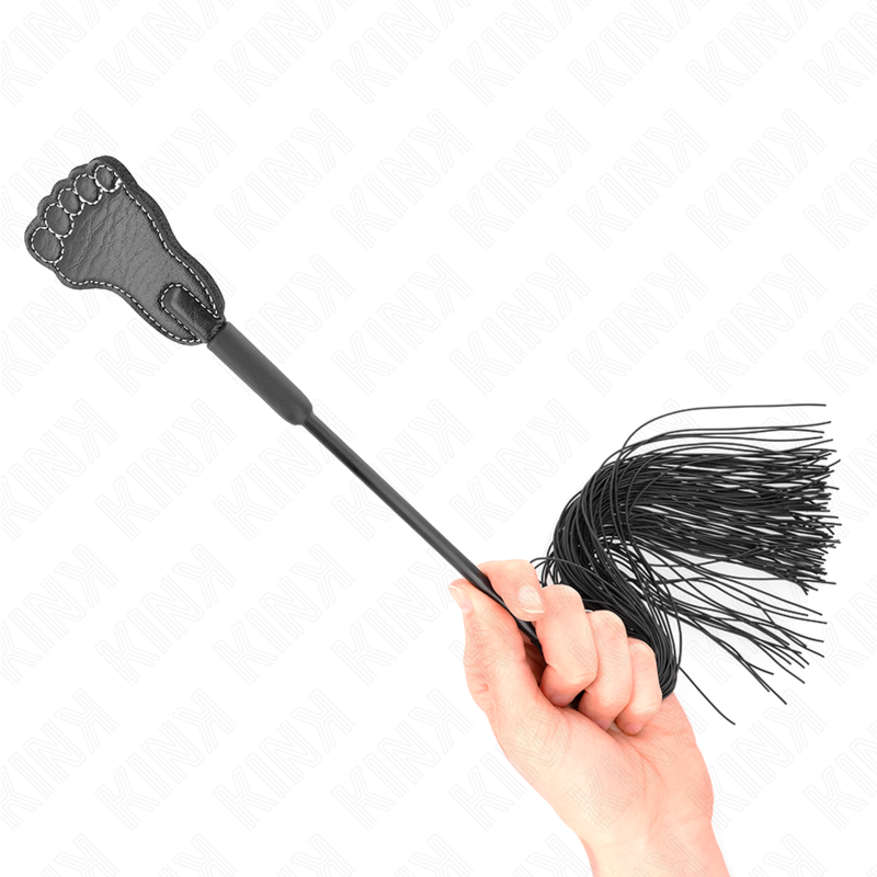 KINK - PALA CON FORMA DE PIE Y LÁTIGO DE BORLA 31 CM