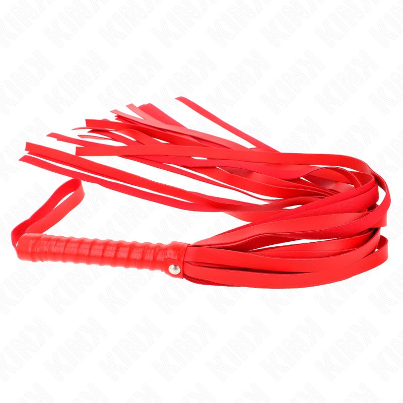 KINK - LÁTIGO ROJO DE COLA LARGA CON MANGO CORTO DE 70 CM
