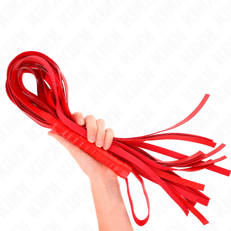 KINK - LÁTIGO ROJO DE COLA LARGA CON MANGO CORTO DE 70 CM