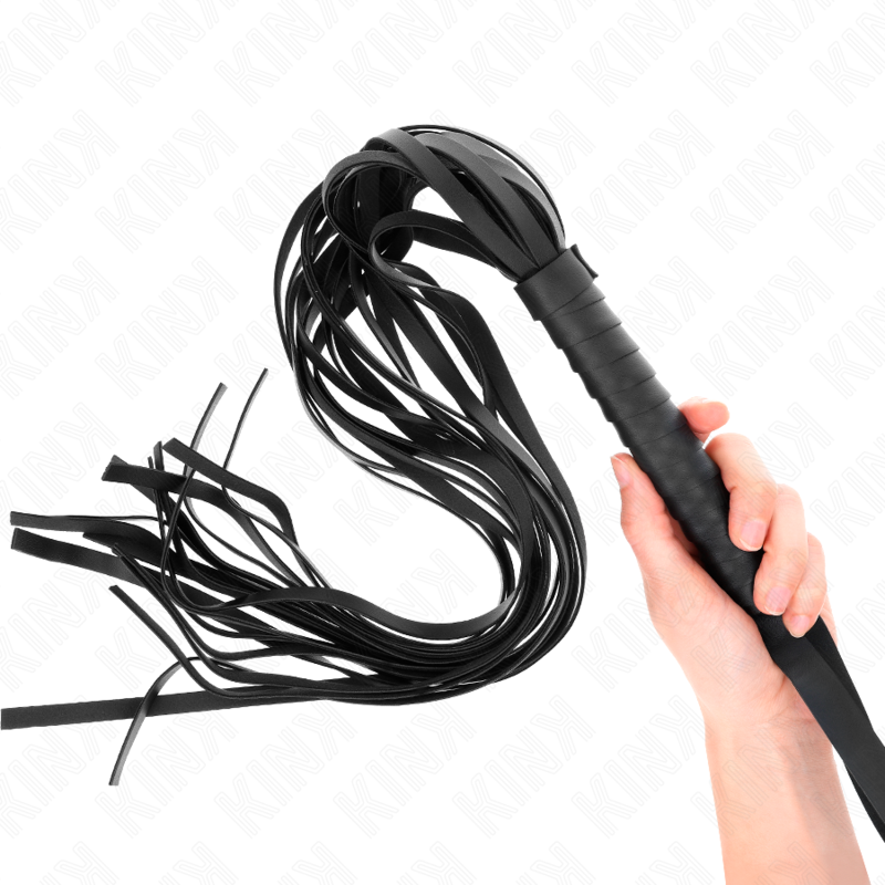 KINK - LÁTIGO NEGRO DE COLA LARGA CON MANGO CORTO DE 70 CM