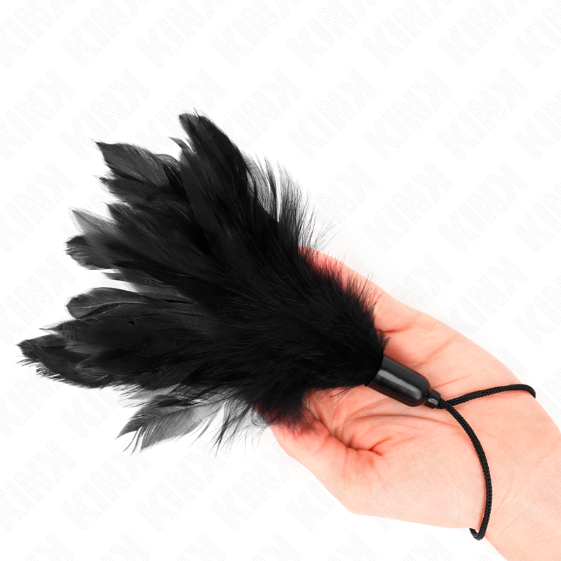 KINK - PLUMAS PARA HACER COSQUILLEAS CON MANGO DE CUERDA BASE DE PLÁSTICO 15 CM