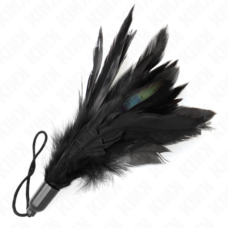 KINK - PLUMAS PARA HACER COSQUILLEAS CON MANGO DE CUERDA BASE DE PLÁSTICO 15 CM