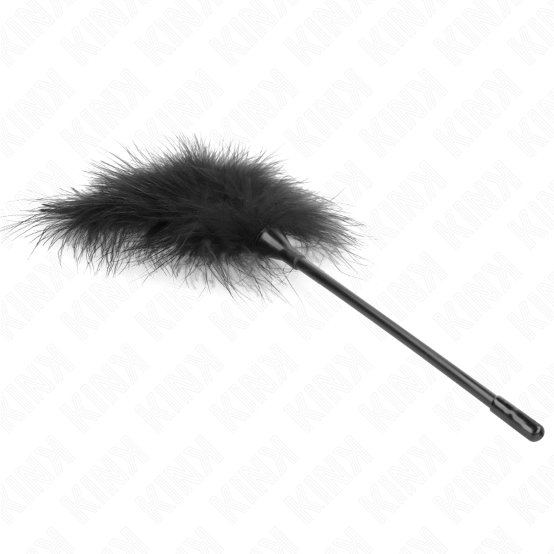 KINK - PLUMAS DE COSQUILLEO NEGRAS UTILIZADAS PARA EL KIT DE BONDAGE 27 CM
