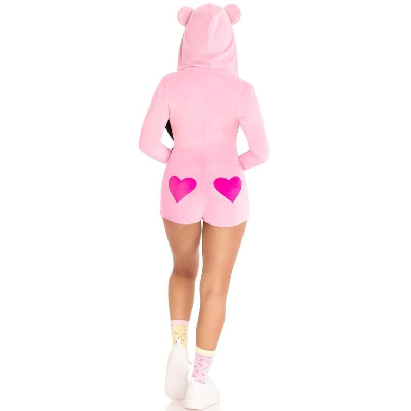 LEG AVENUE - BODY DE TERCIOPELO CON OSITO ROSA M